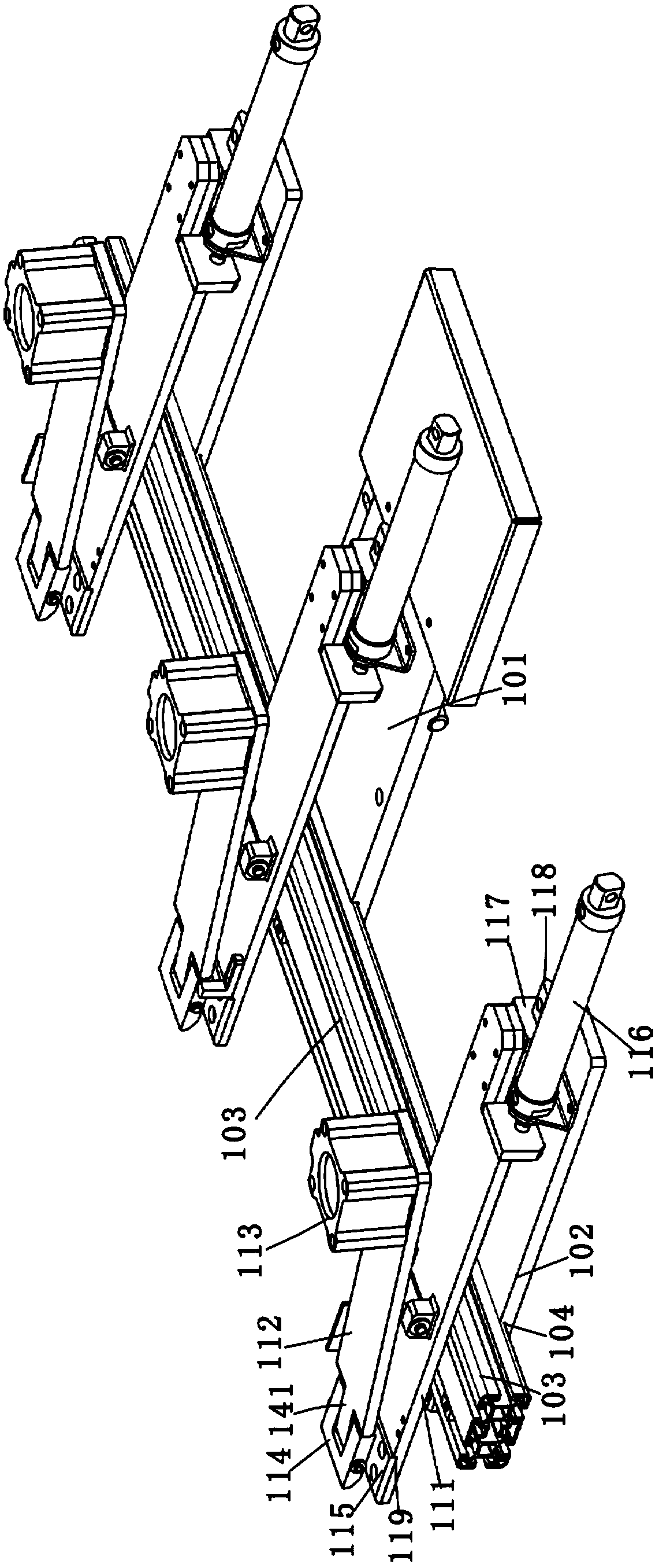 Feeder for conveying short steel bars for stamping