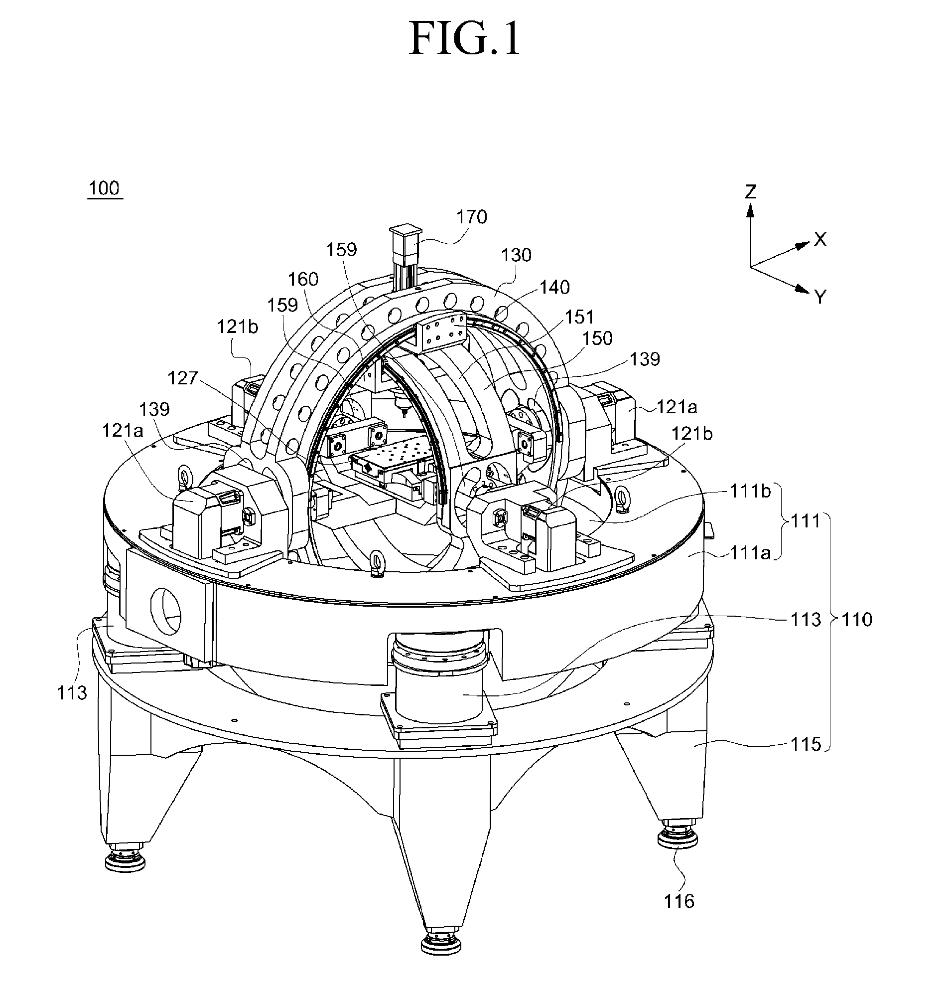 Variable machine tool capable of multi-axis machining