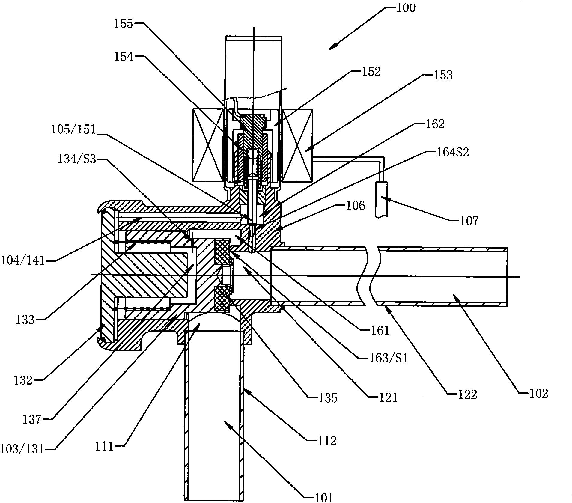 Flow path switch control device