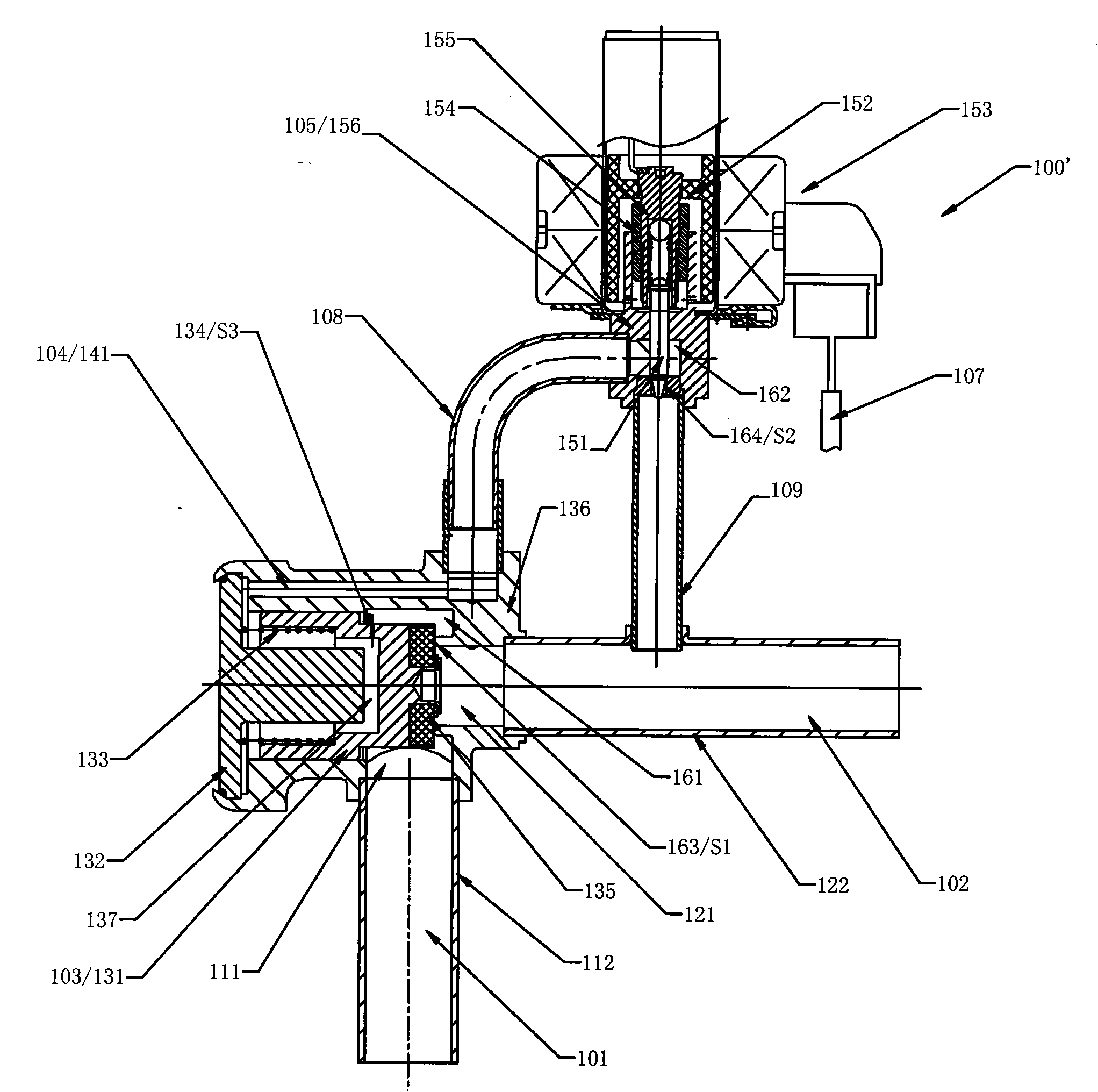 Flow path switch control device