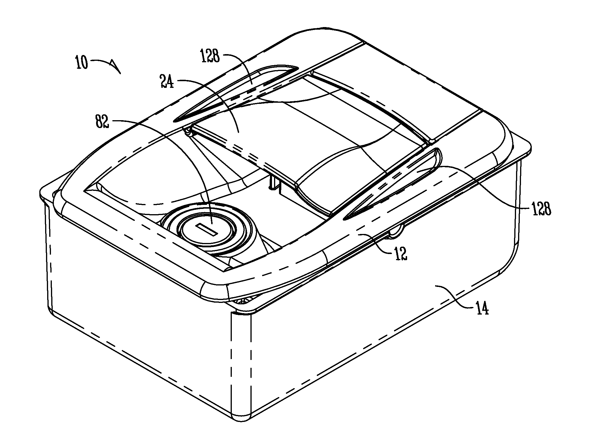 Vehicle compartment door handle assembly