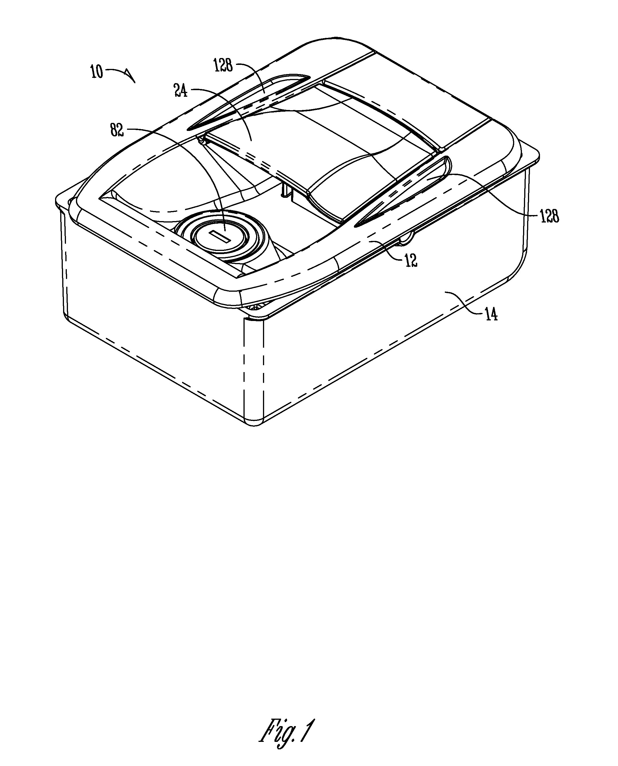 Vehicle compartment door handle assembly