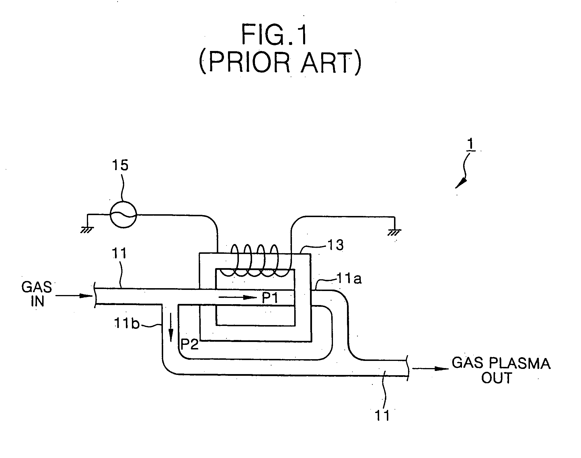 Apparatus for generating gas plasma, gas composition for generating plasma and method for manufacturing semiconductor device using the same