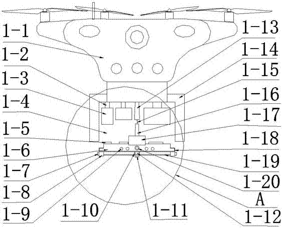 Unmanned aerial vehicle intelligent delivery device and implementation method