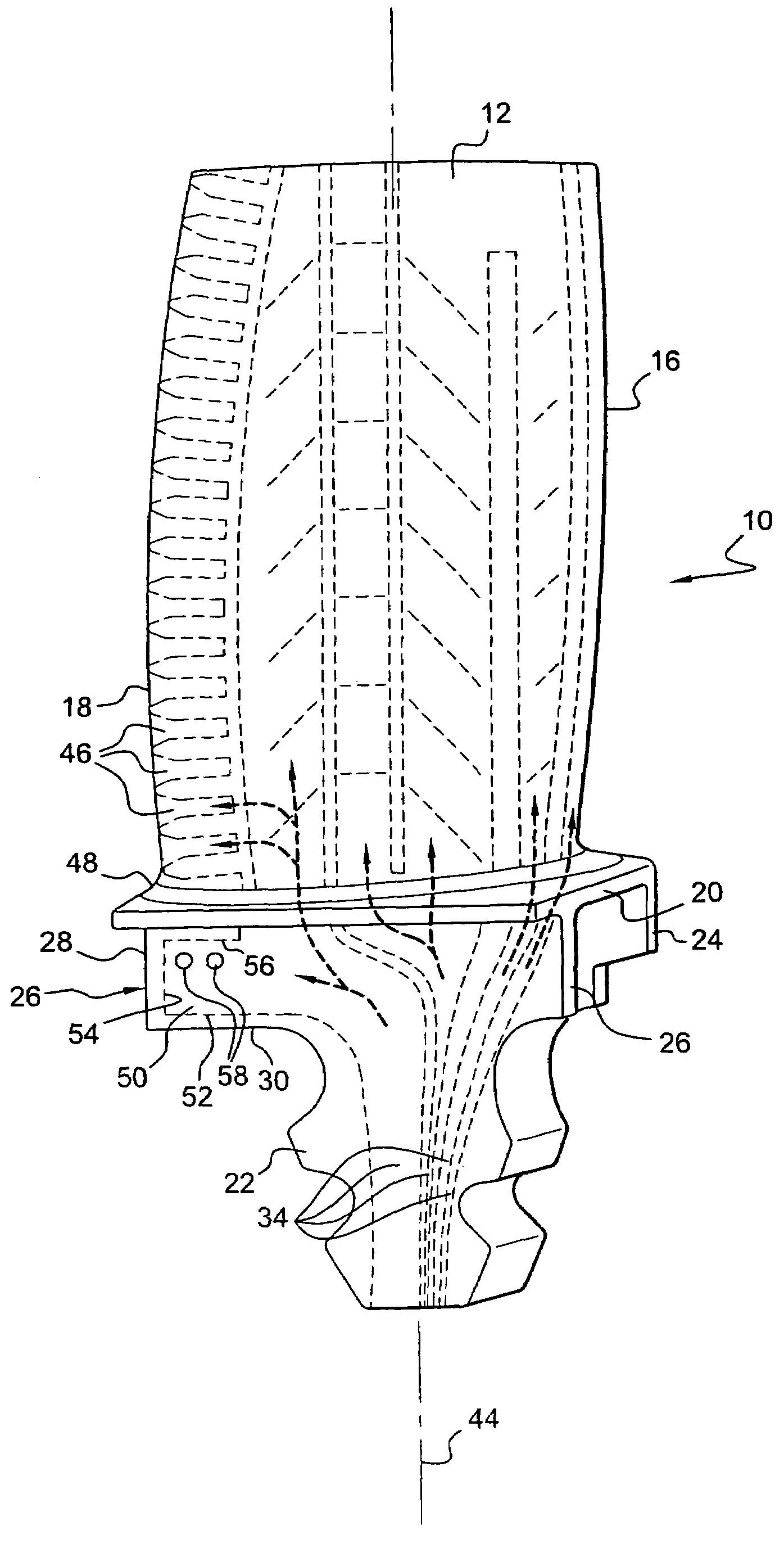 Gas turbine rotor blade