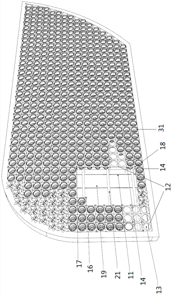 Interlayer infiltrating irrigation type green wall device