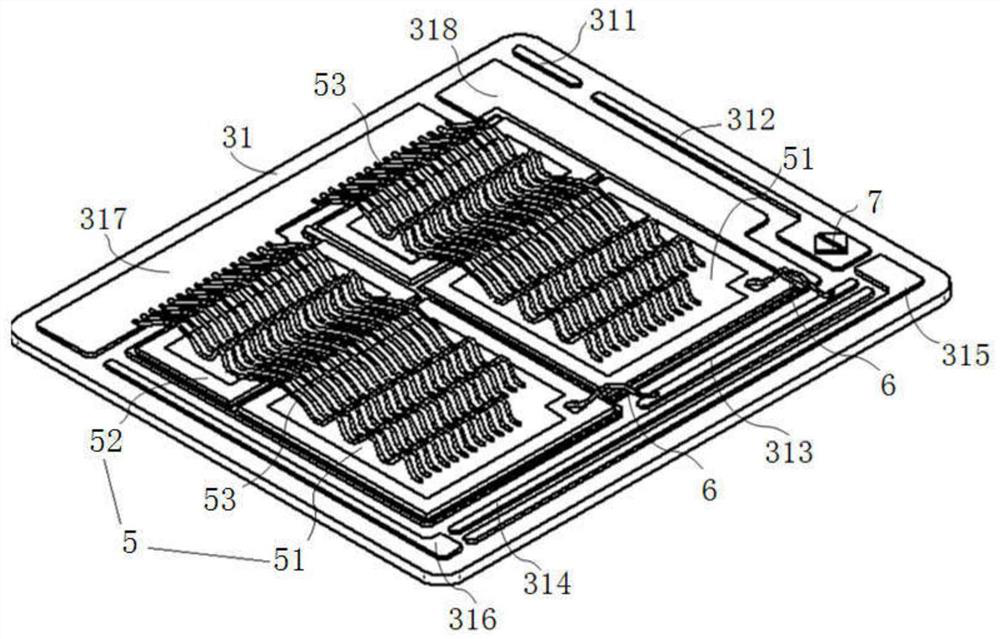 A power semiconductor module packaging structure