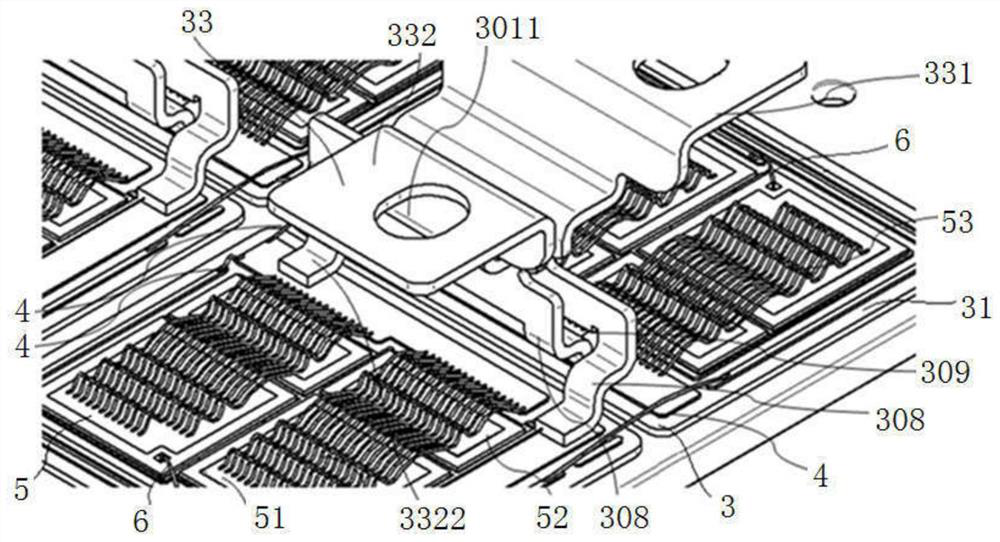 A power semiconductor module packaging structure