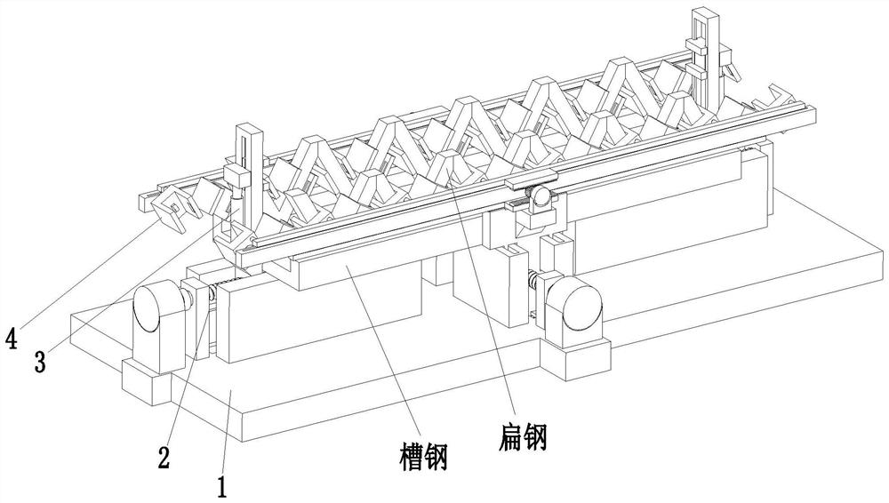 Automatic welding tool clamp for steel structure reinforcing structure