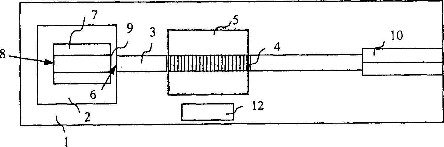 Hybrid integrated tunable semiconductor laser