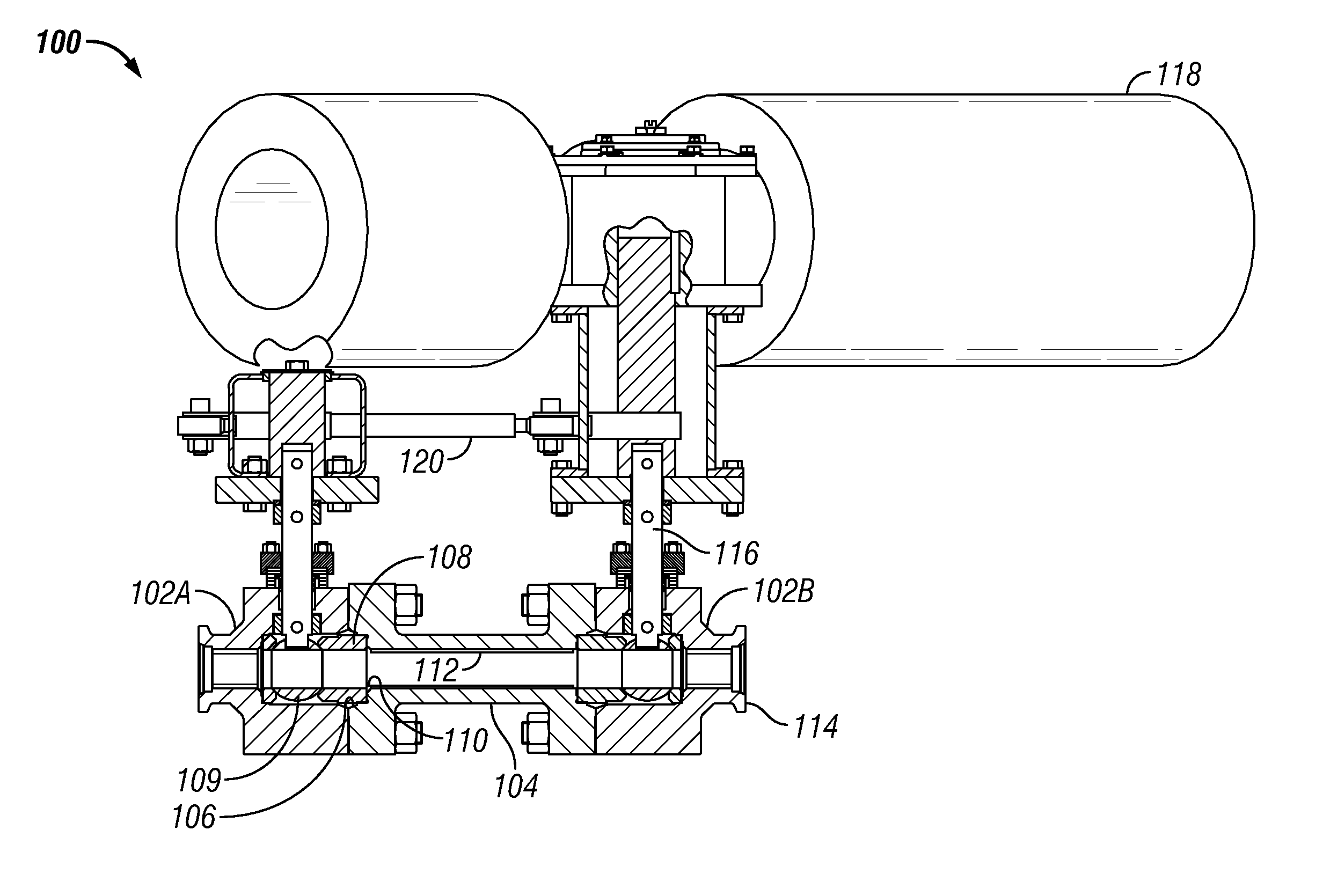 Tubular member with thermal sleeve liner