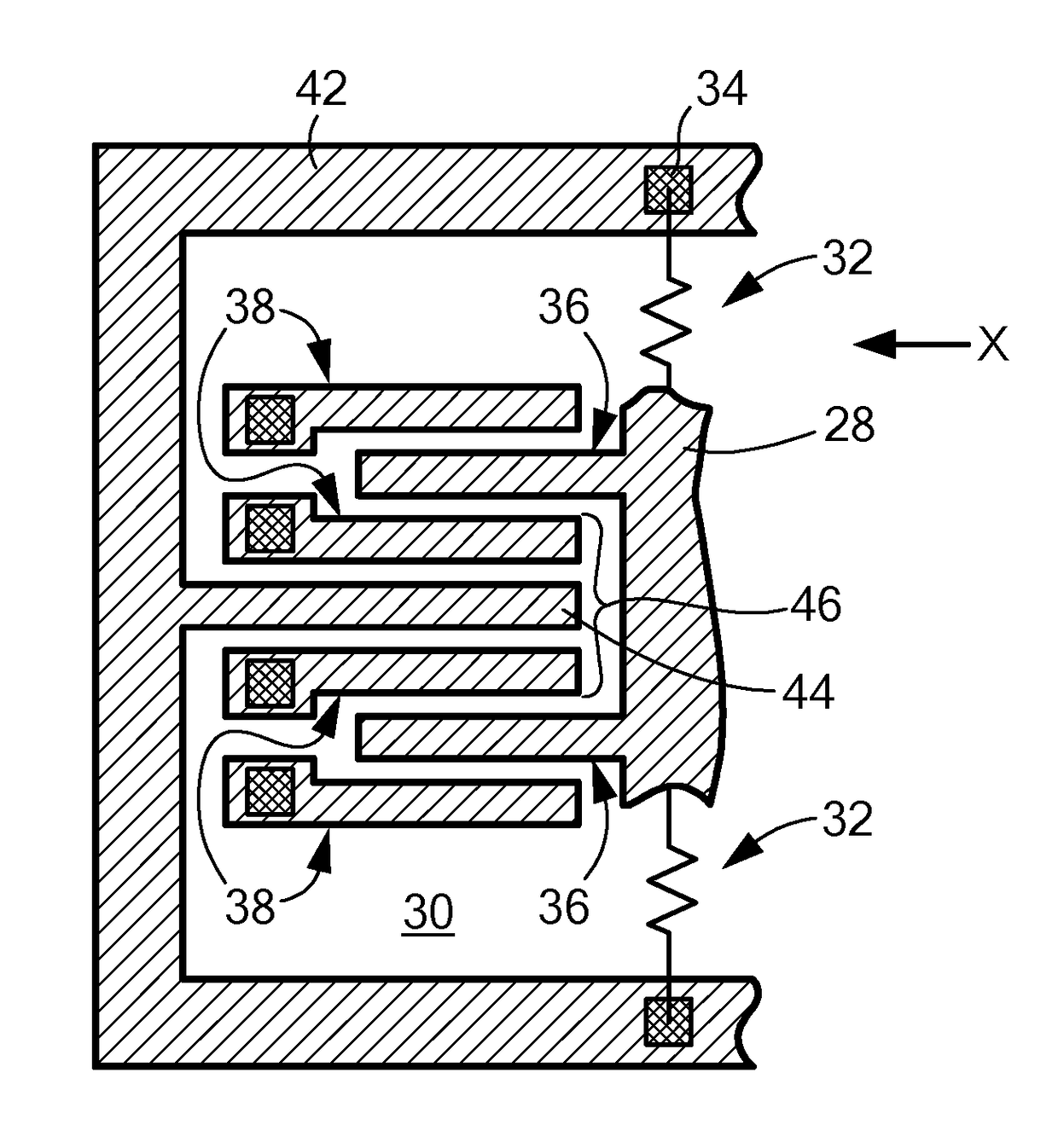 Accelerometer with offset compensation