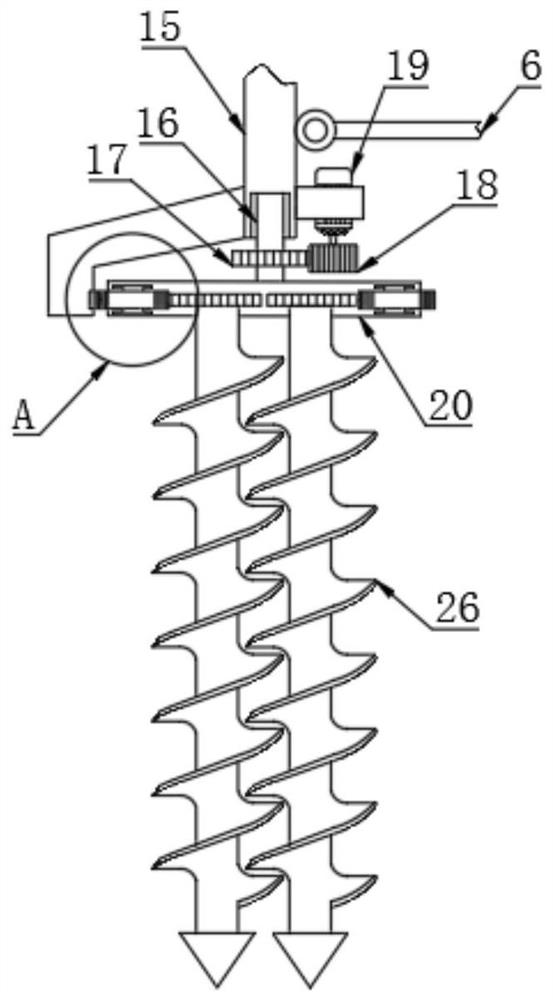 Soil turning device for tea plantation