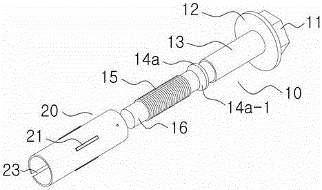 Insert bolt using core bushing and manufacturing method of core bushing