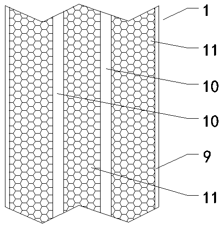 Absorption core body of ultrathin belt flow conducting groove