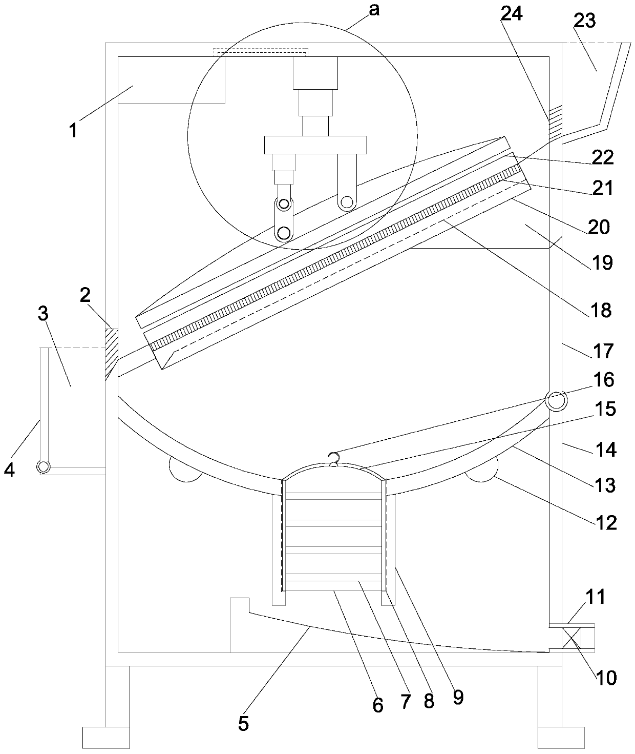 Filter and press equipment in sesame oil processing process