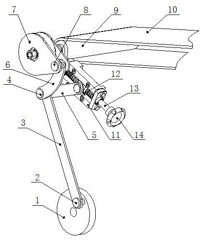 Adjusting mechanism of conveyer belt step of vegetable cutter