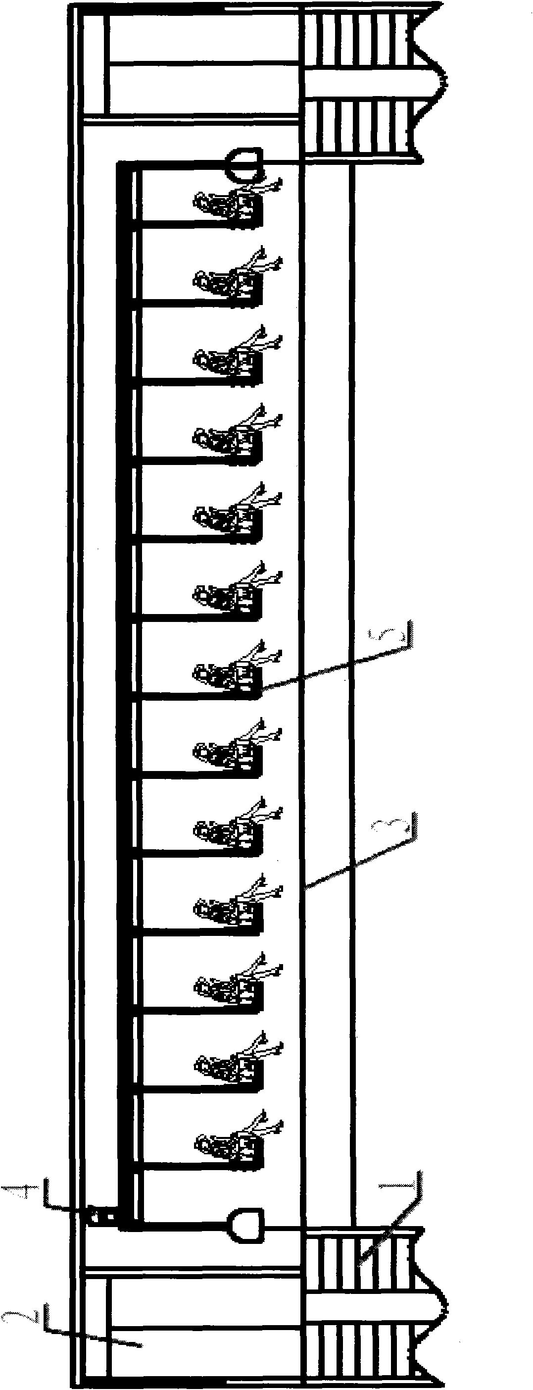 Circulating seat-type automatic street flyover