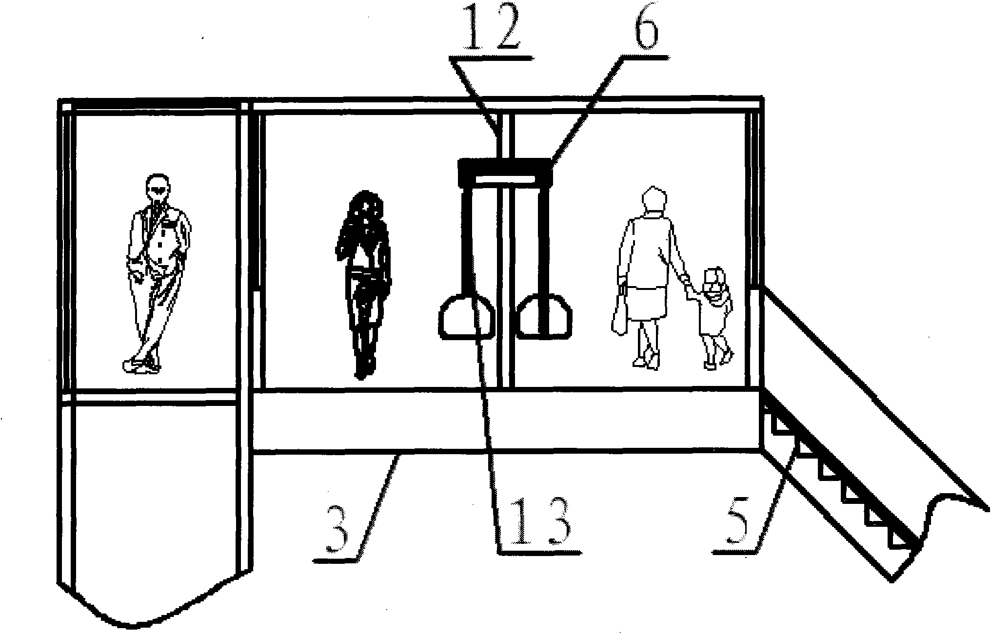 Circulating seat-type automatic street flyover