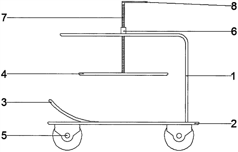 Building pipe conveying frame