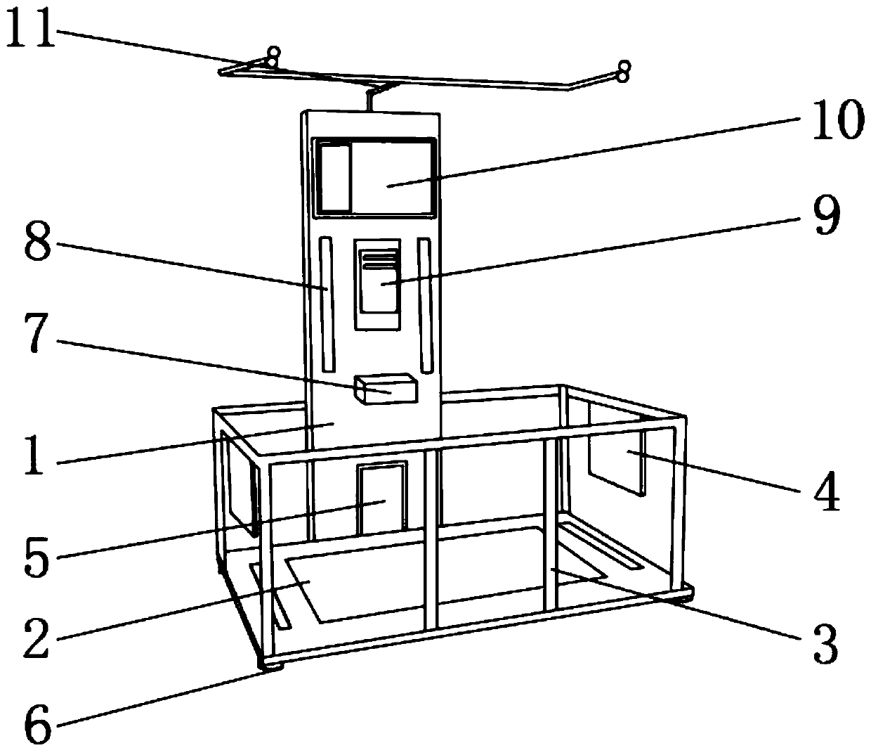 Virtual reality self-service game device