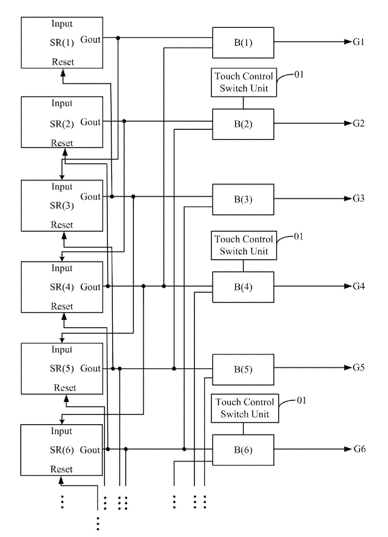 Gate drive circuit, display panel, and driving method for the gate drive circuit