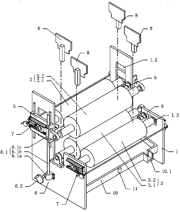 Double-sided rubber coating machine