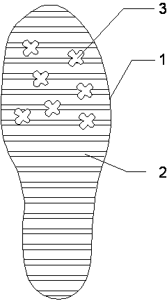 All-directional skid-resisting shoe sole