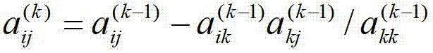 Chained list processing method for sparse system of equations for load flow calculation