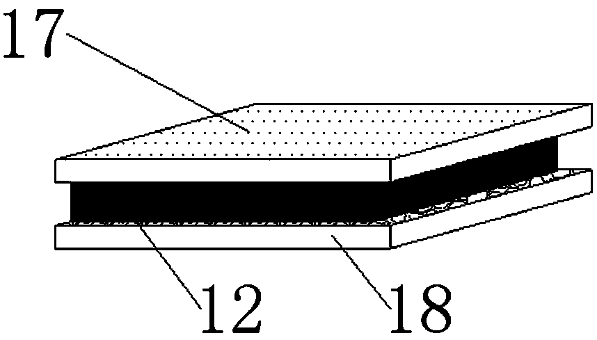 Graphene heating film welding fixing device