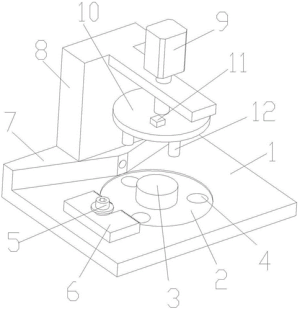 Single pneumatic induction disc drilling jig