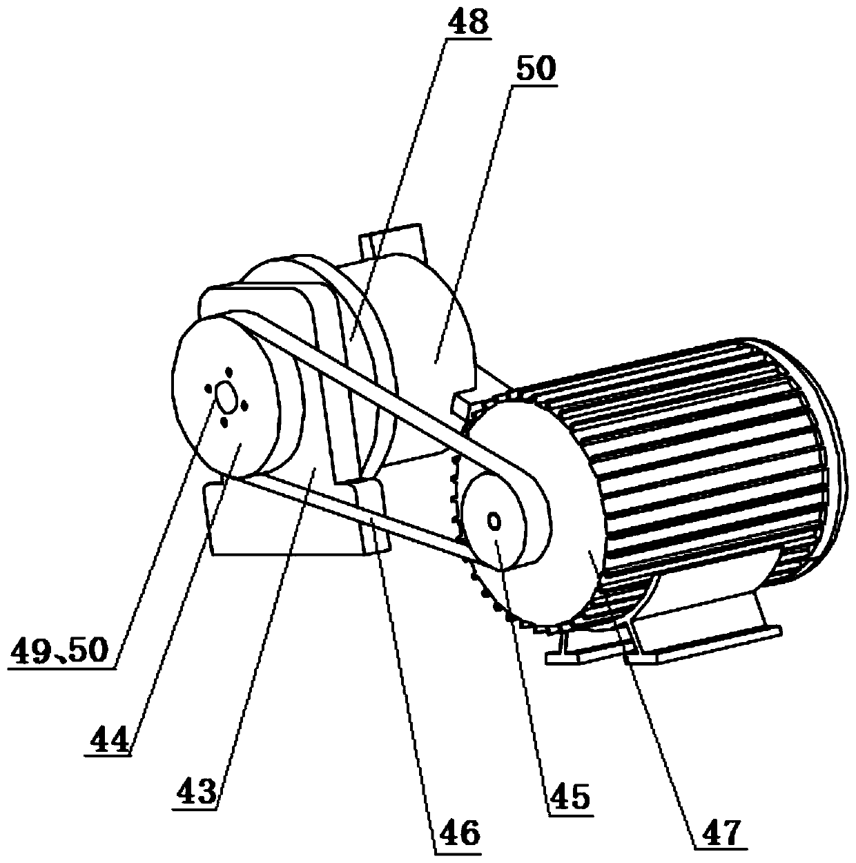 Metal bar material blanking device and blanking method