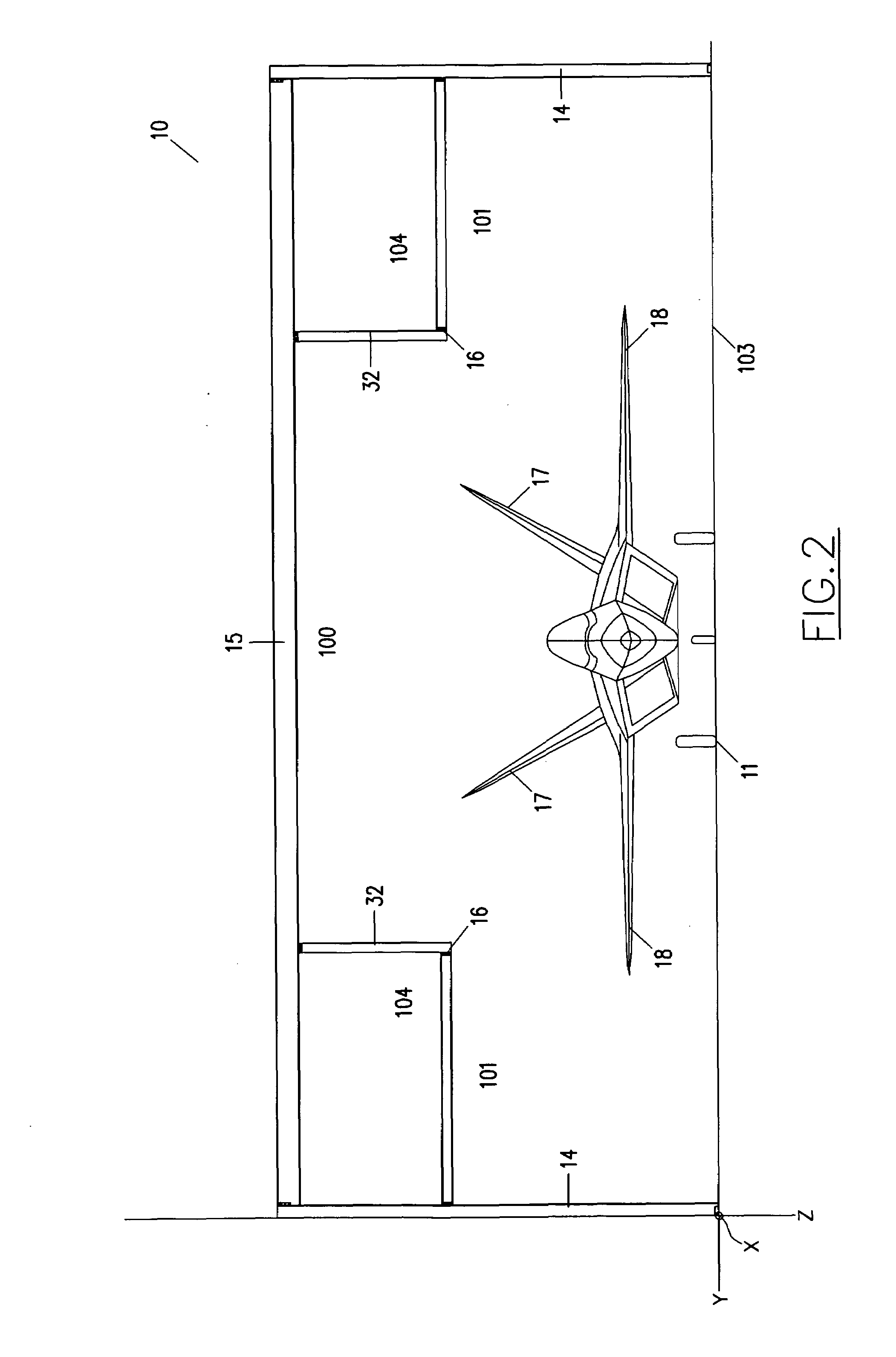 Paint booth arrangement and method for directing airflow