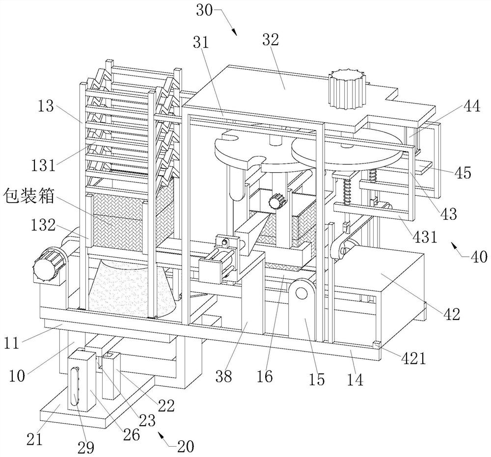 Automatic quick sealing equipment for express packaging box of storage sorting center