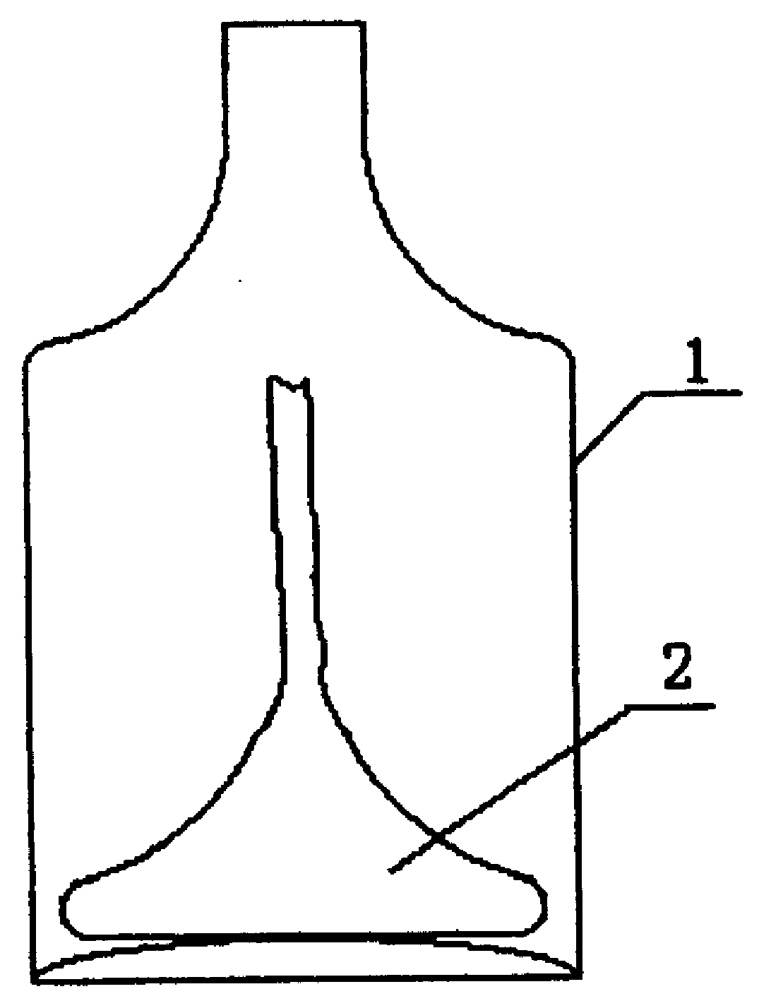 Bottled glossy ganoderma, and production method and use thereof