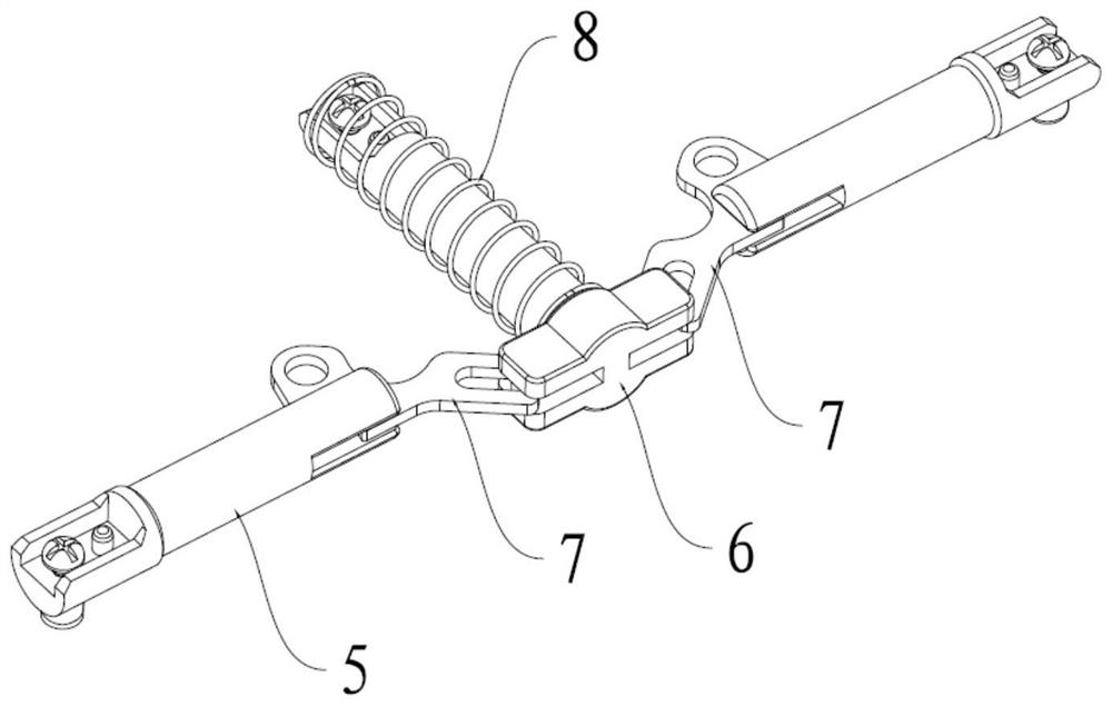 Bolt device capable of being locked and contracted