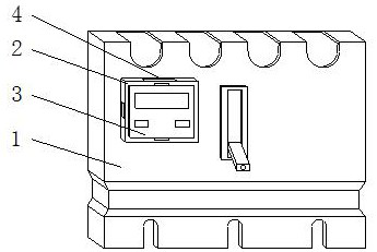 Intelligent circuit breaker with novel temperature acquisition structure