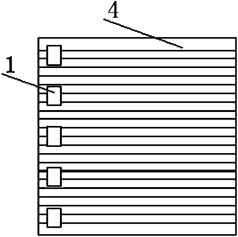 High-efficiency concentrating solar battery piece