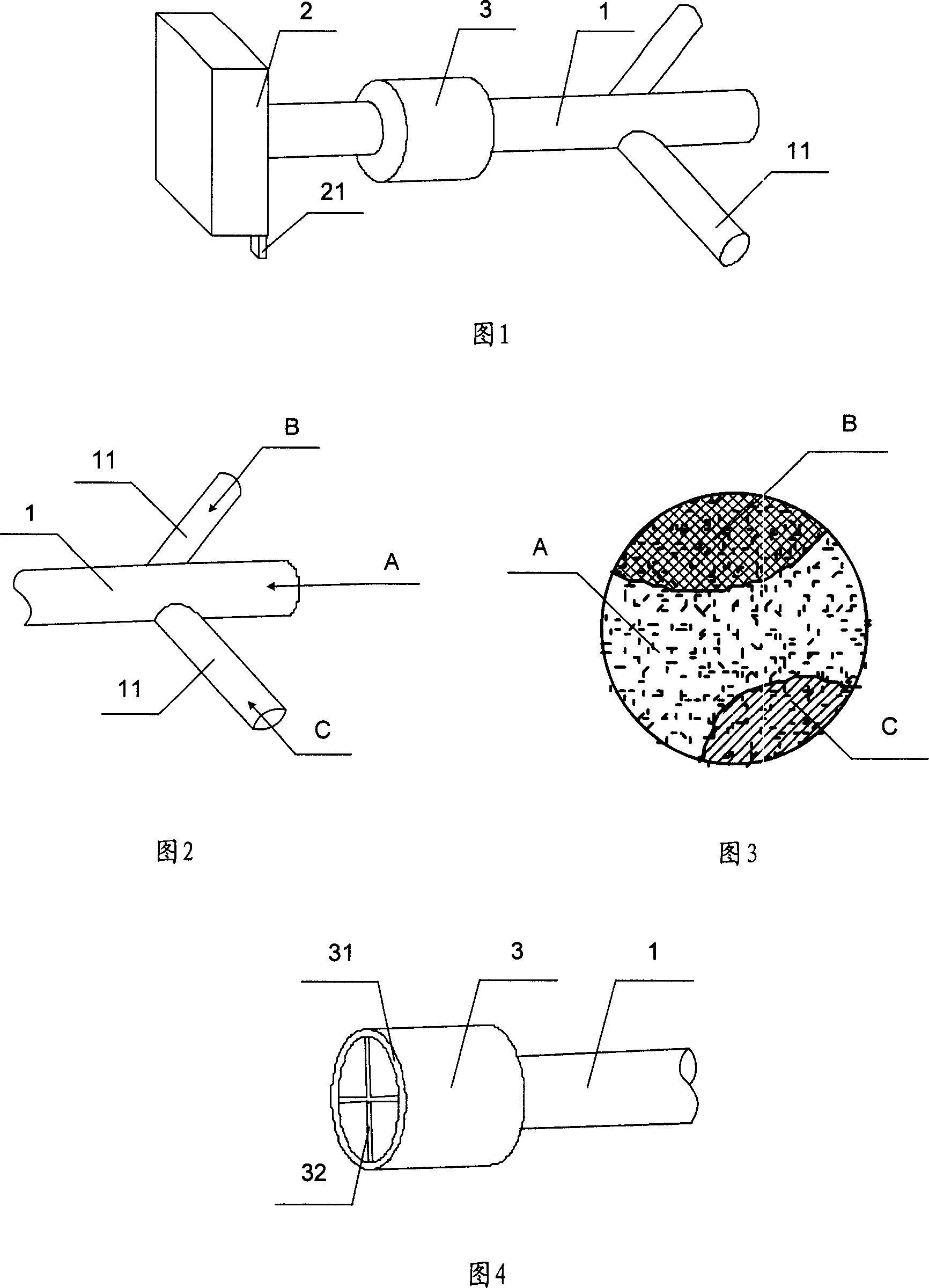 Slurry mixture material distributing device and method