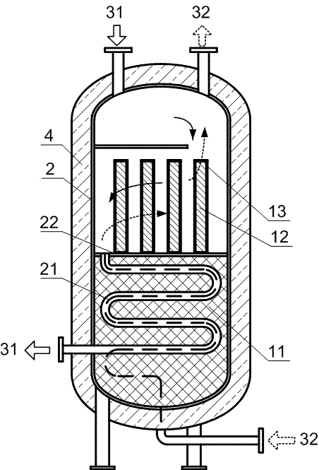 Combined type phase-change heat storage device