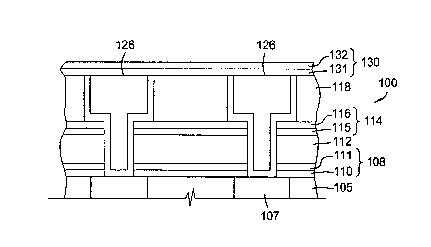 Bi-layer approach for a hermetic low dielectric constant layer for barrier applications