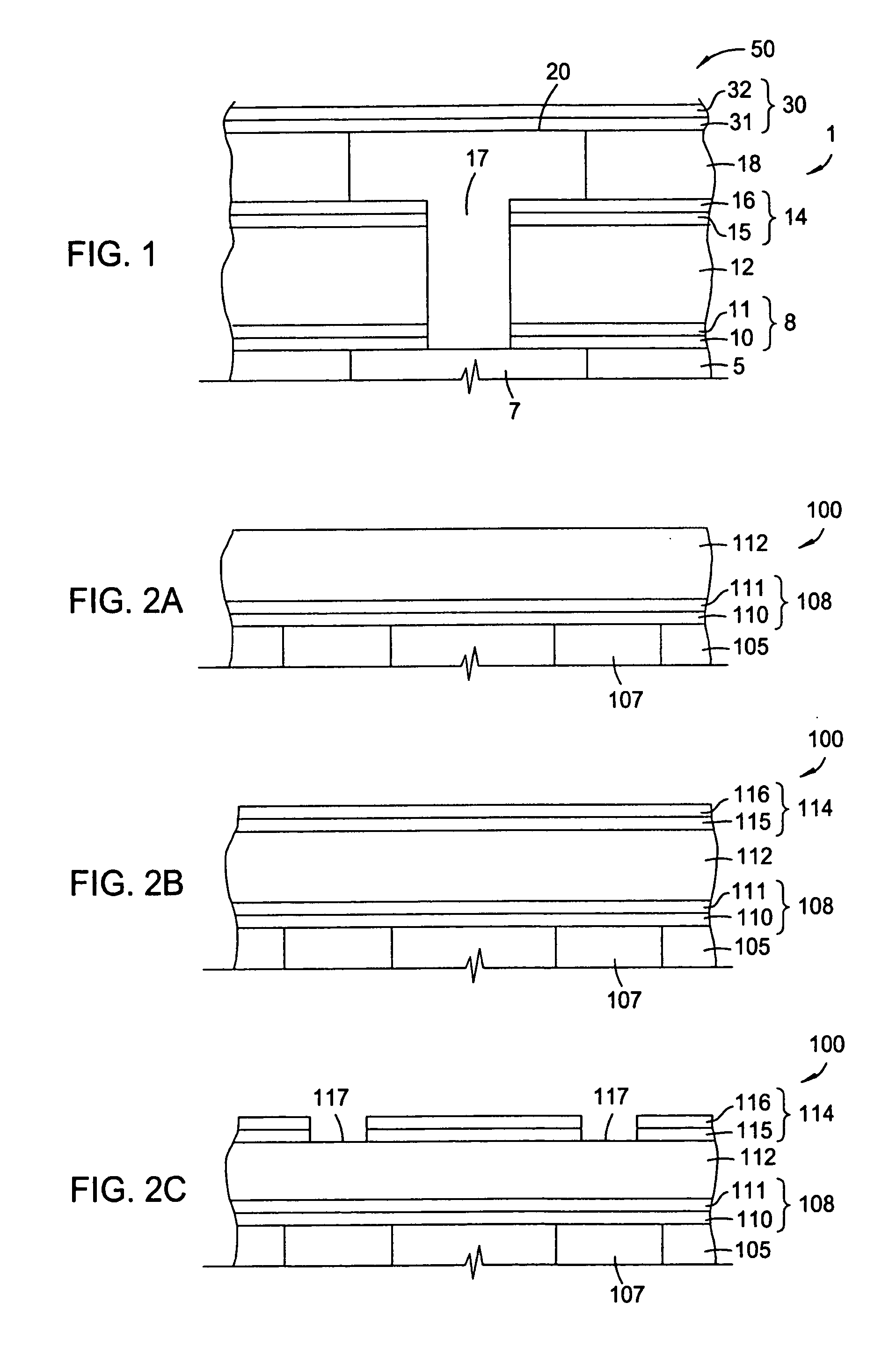 Bi-layer approach for a hermetic low dielectric constant layer for barrier applications