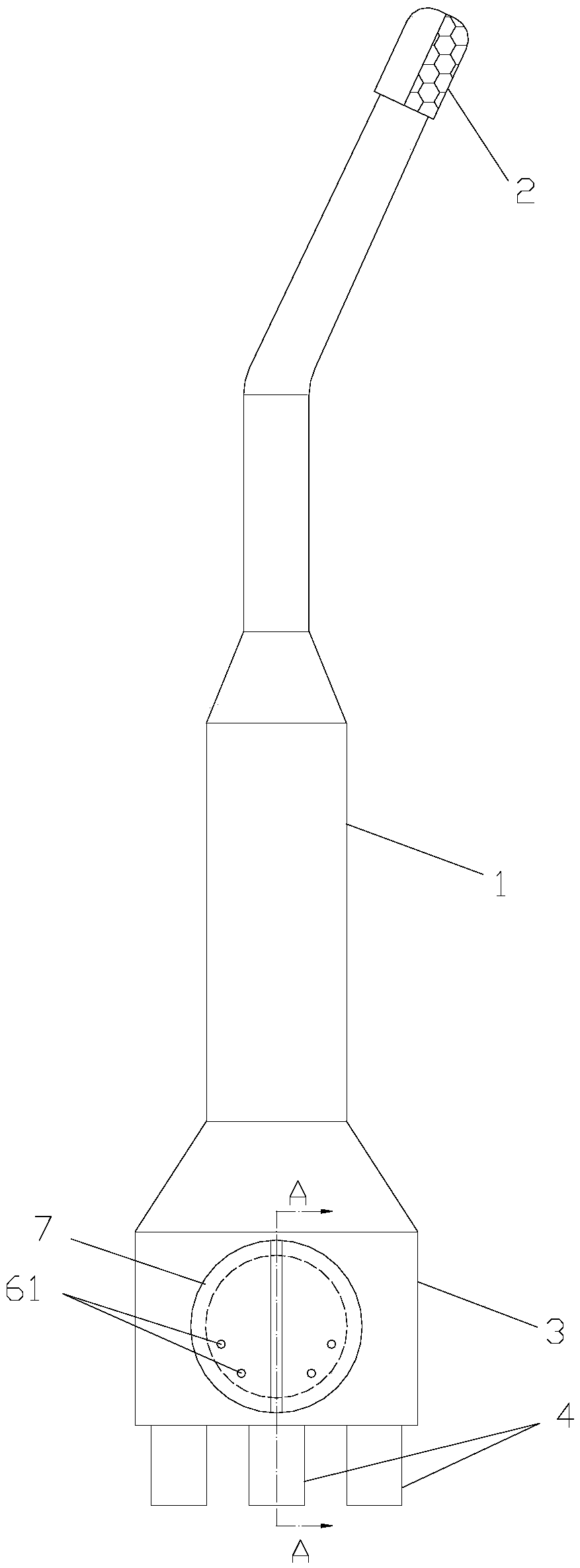 Multichannel aspirator operation handle for surgery