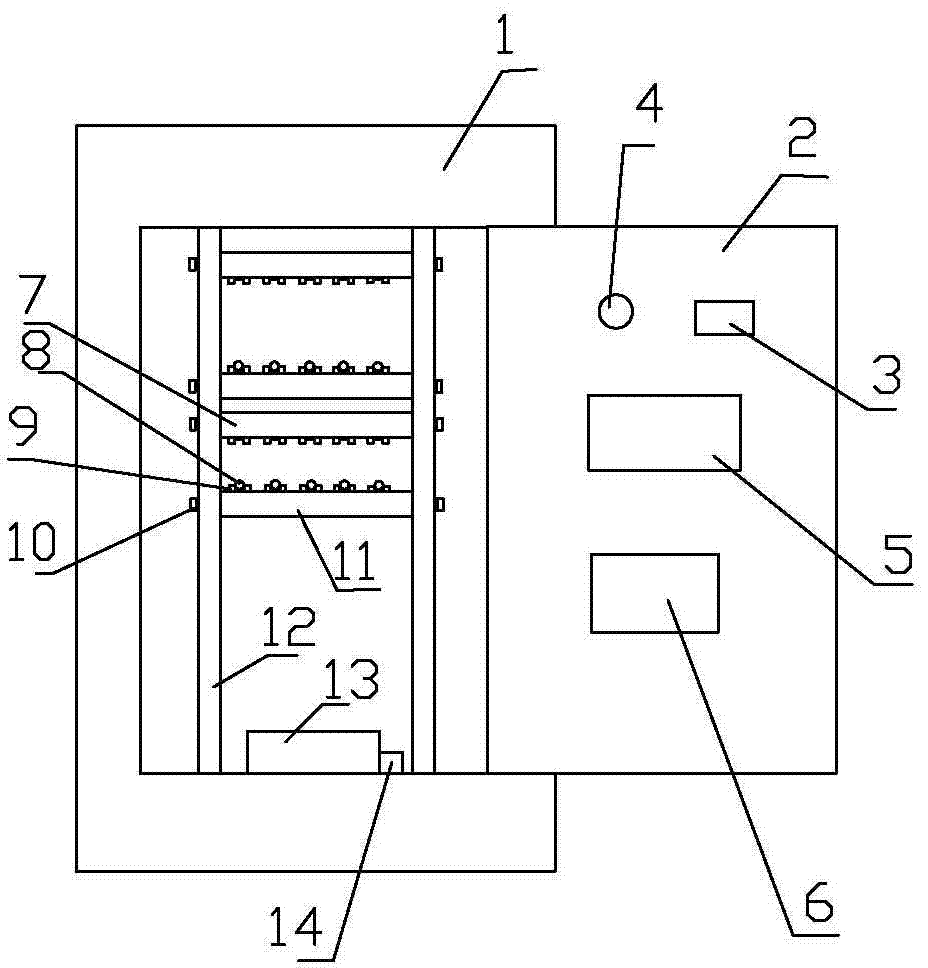 Intelligent relay protection plug-in storage cabinet