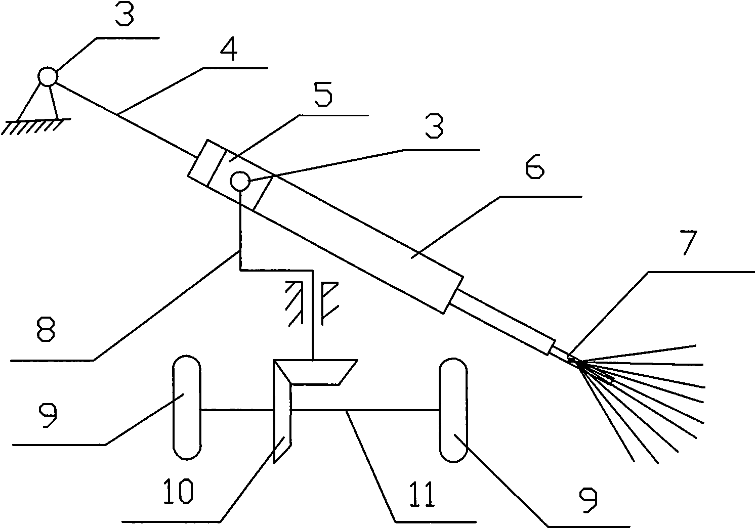 Pavement sweeping device