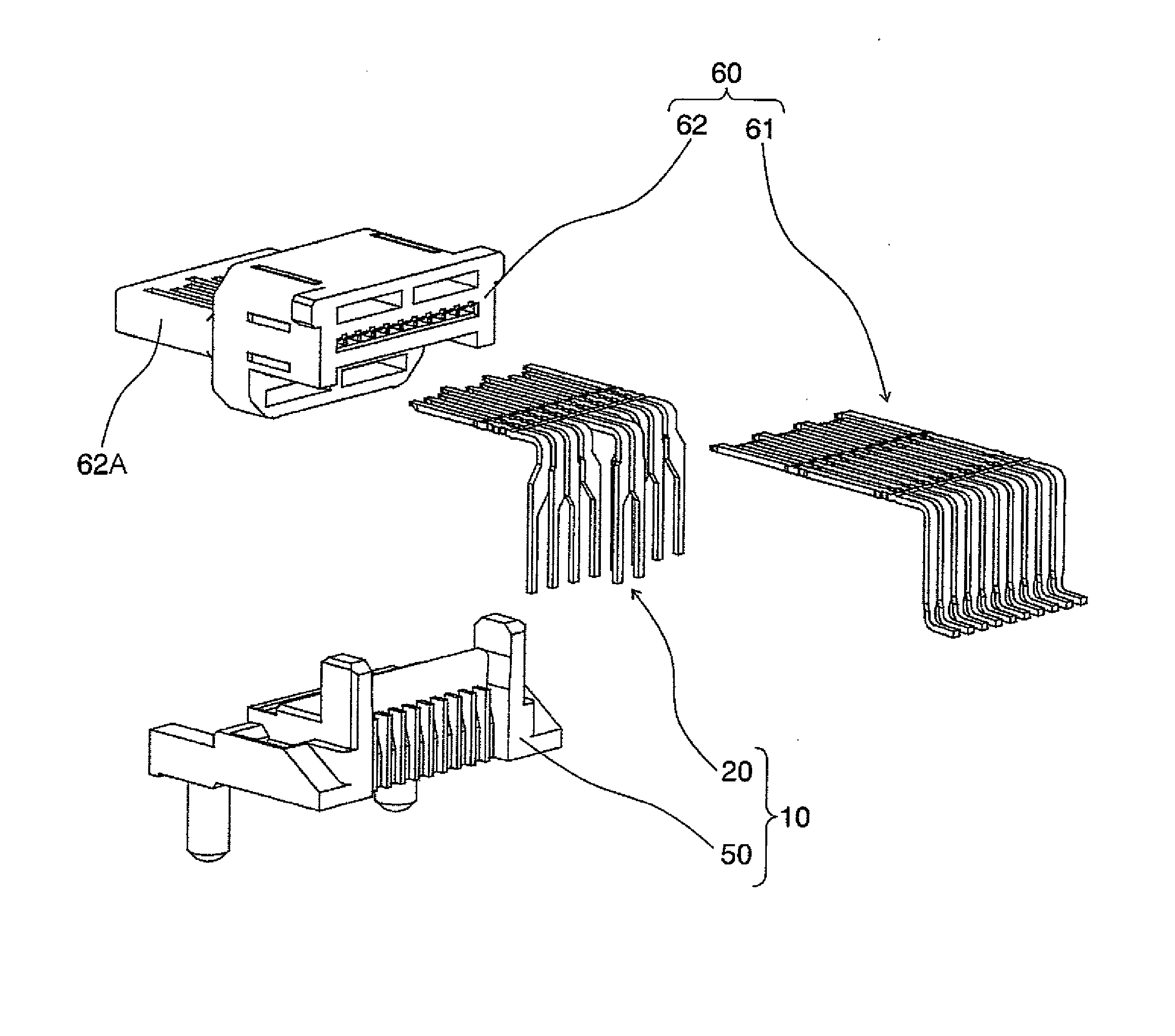 Connector and signal transmission method using the same