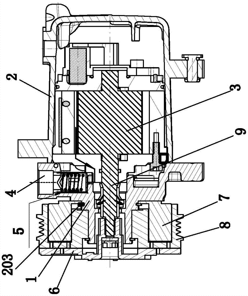 Automobile air conditioner rotary vane compressor preventing stop reverse rotation and leakage