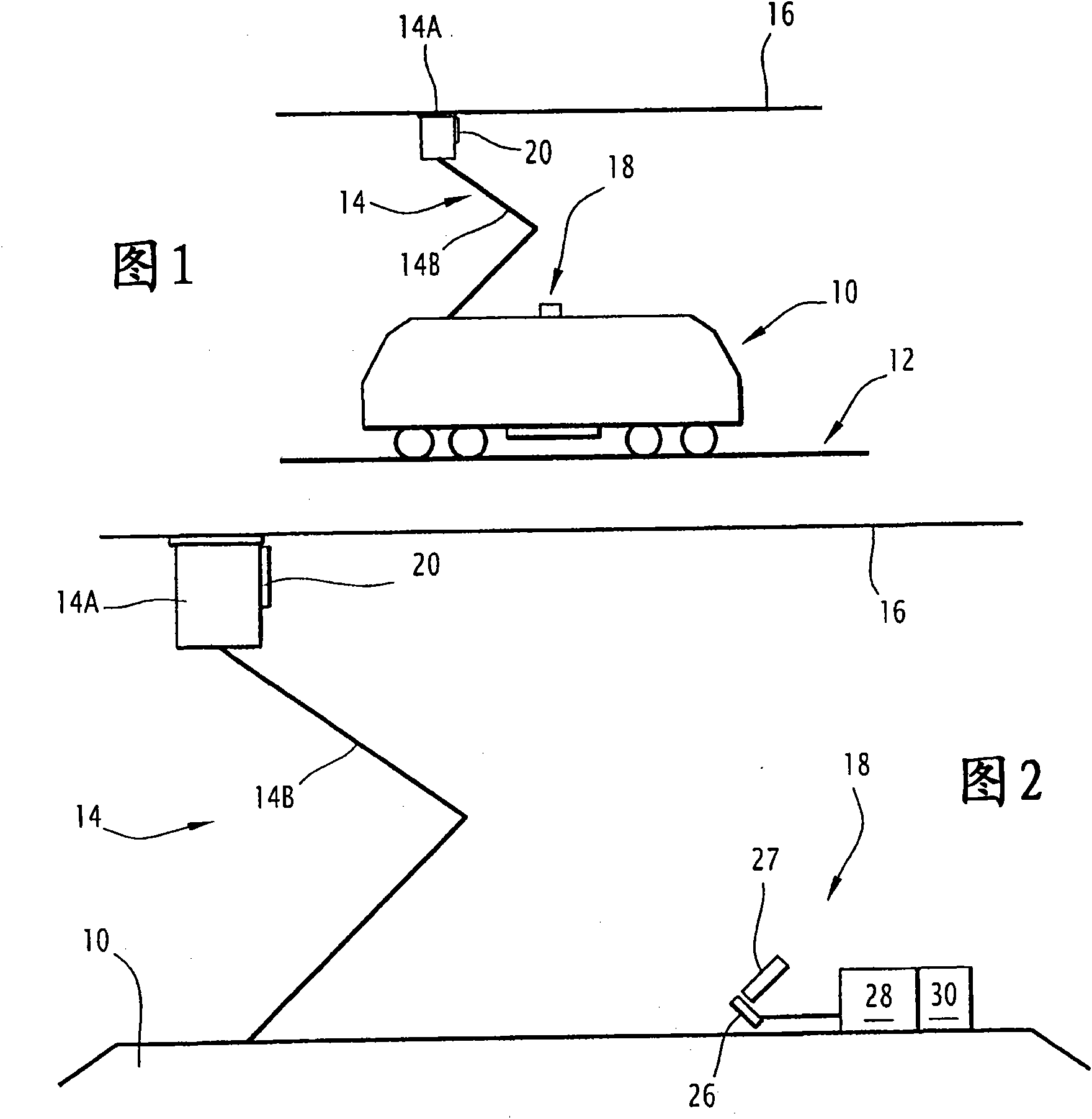 A device for monitoring condition of a railway supply