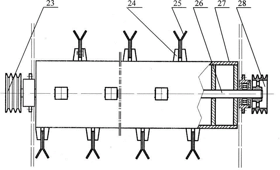 Pull-type picking, kneading, bundling and bagging machine for straw feed