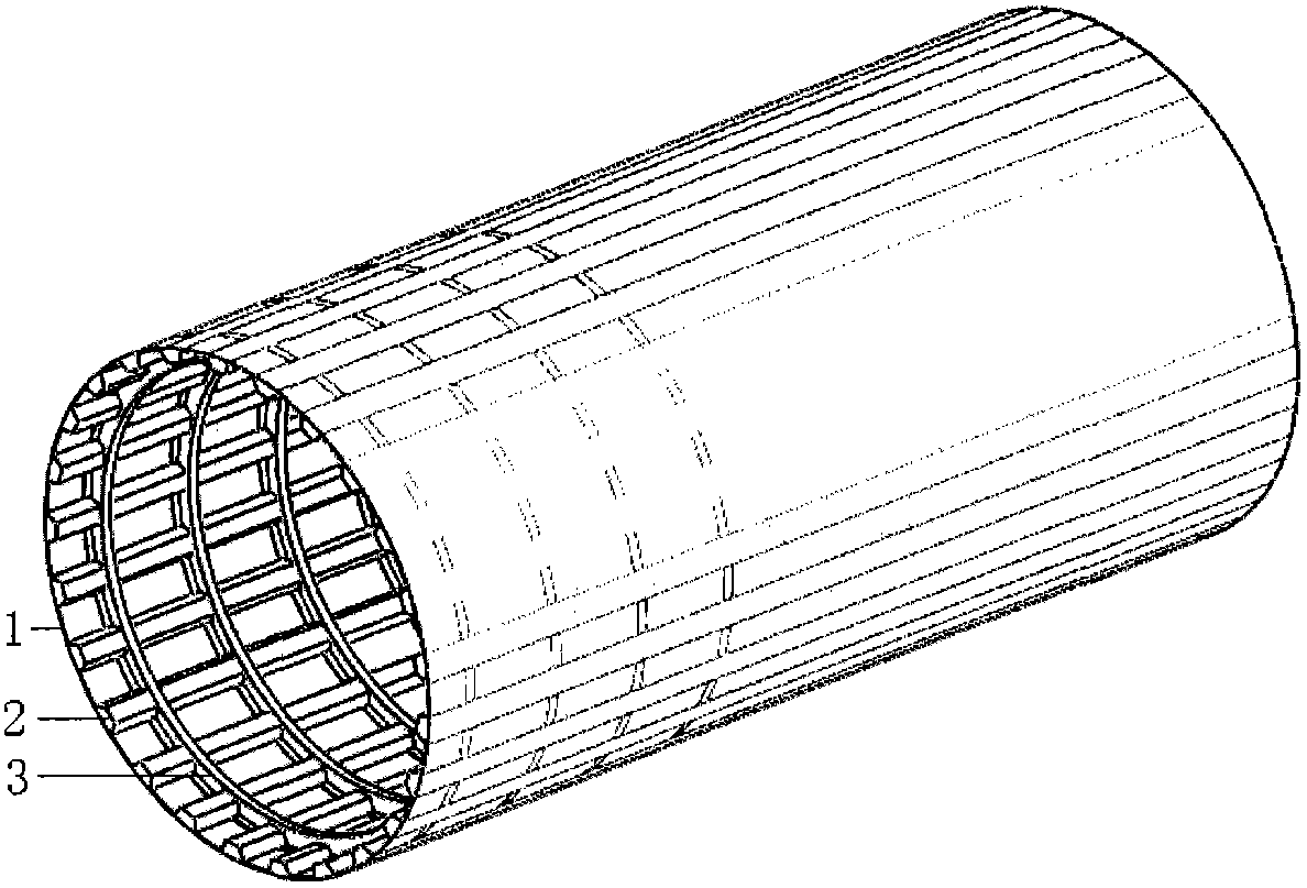 Composite material tower drum of wind driven generator as well as preparation method and preparation mold of composite material tower drum